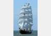 Wall Mural - Ship with white sails.