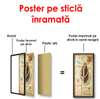 Poster - Retro picture with seashell, 45 x 90 см, Framed poster on glass, Provence