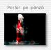 Poster - Coca Cola with smoke, 90 x 45 см, Framed poster on glass