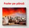 Poster - Orașul frumos și cerul, 90 x 60 см, Poster înrămat, Orașe și Hărți