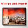 Poster - Orașul frumos și cerul, 90 x 60 см, Poster înrămat, Orașe și Hărți