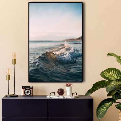 Poster - Valurile, 30 x 45 см, Panza pe cadru