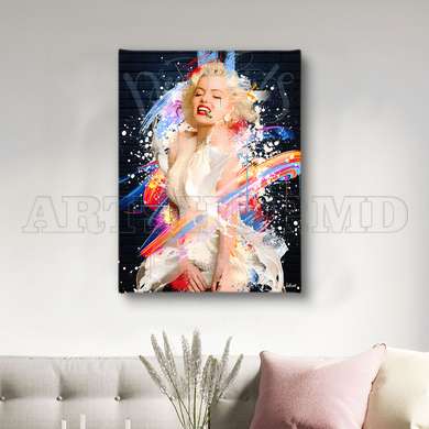 Poster - Marilyn Monroe, 60 x 90 см, Poster inramat pe sticla, Persoane Celebre