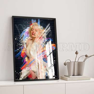 Poster - Marilyn Monroe, 30 x 45 см, Panza pe cadru, Persoane Celebre