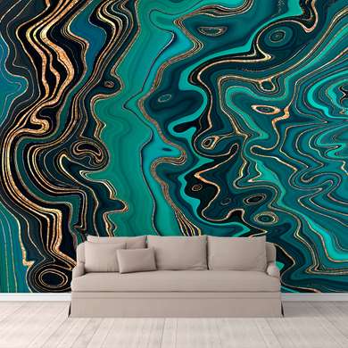 Wall Mural - Azure patterns