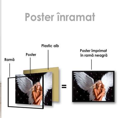 Poster - Angel girl, 45 x 30 см, Canvas on frame, Nude