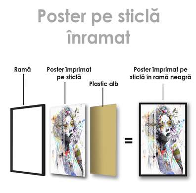 Poster - Spring, 60 x 90 см, Framed poster on glass