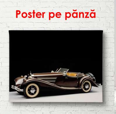 Poster - Retro Mercedes, 90 x 60 см, Framed poster, Transport