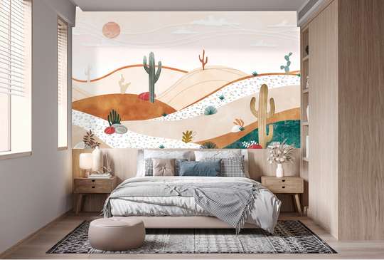 Wall Mural - Cacti in the desert