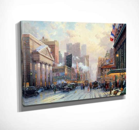 Poster - Central Street, 45 x 30 см, Canvas on frame