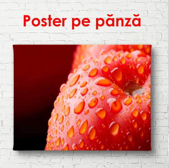 Poster - Mărul roșu, 90 x 60 см, Poster înrămat, Alimente și Băuturi