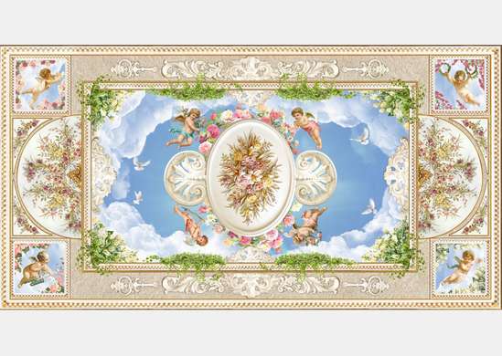 Wall Mural - For the ceiling in a classic style.