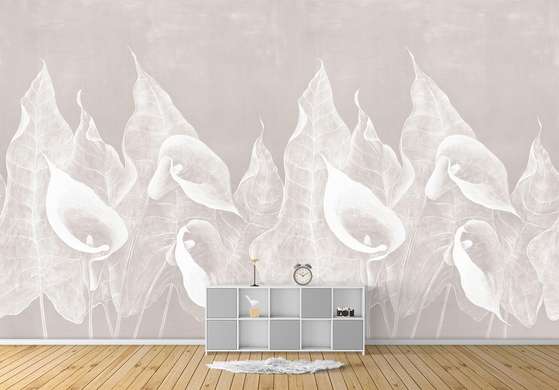 Wall Mural - Seamless pattern of delicate flowers