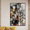 Poster - Abstraction in brown colors, 60 x 90 см, Framed poster, Abstract