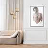 Poster - Woman Hairstyle, 60 x 90 см, Framed poster on glass, Nude