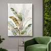 Poster - Tropical green leaves, 60 x 90 см, Framed poster on glass, Botanical