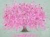 Poster - Дерево с розовыми цветами, 90 x 60 см, Poster inramat pe sticla