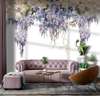 Wall Mural - Violet wisteria flowers