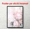 Poster - The most delicate bouquet of peonies, 30 x 60 см, Canvas on frame, Flowers