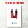 Poster - Pantofii lui Christian Louboutin, 30 x 60 см, Panza pe cadru