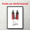 Poster - Pantofii lui Christian Louboutin, 30 x 60 см, Panza pe cadru