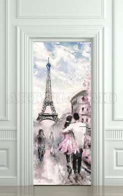 3D door sticker, Paris, 60 x 90cm, Door Sticker