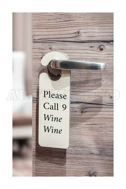 Poster - Please call 9 wine wine, 30 x 45 см, Canvas on frame, Quotes