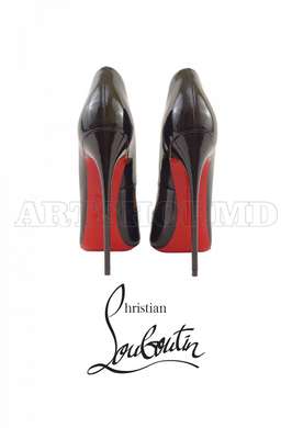 Poster - Christian Louboutin Shoes, 30 x 60 см, Canvas on frame, Minimalism