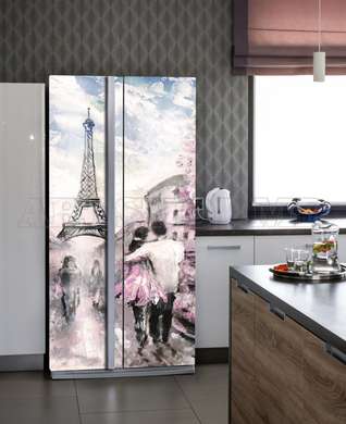 3D door sticker, Paris, 60 x 90cm, Door Sticker