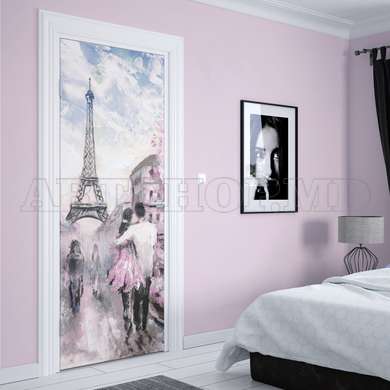 3D door sticker, Paris, 60 x 90cm, Door Sticker