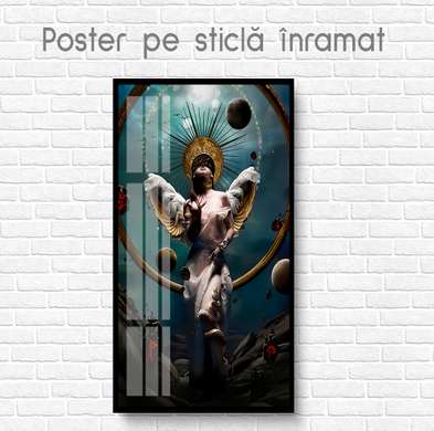 Poster - Ficțiune, 45 x 90 см, Poster inramat pe sticla