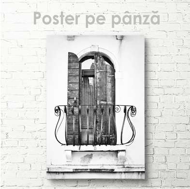 Постер - Балкон, 60 x 90 см, Постер на Стекле в раме