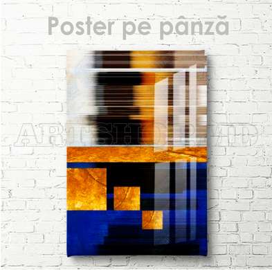 Poster - Pictură decorativă strălucitoare, 60 x 90 см, Poster inramat pe sticla, Abstracție