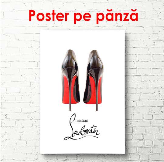 Постер - Туфли Кристиана Лабутена, 30 x 60 см, Холст на подрамнике