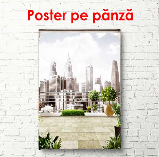 Постер - Вид на город, 60 x 90 см, Постер в раме