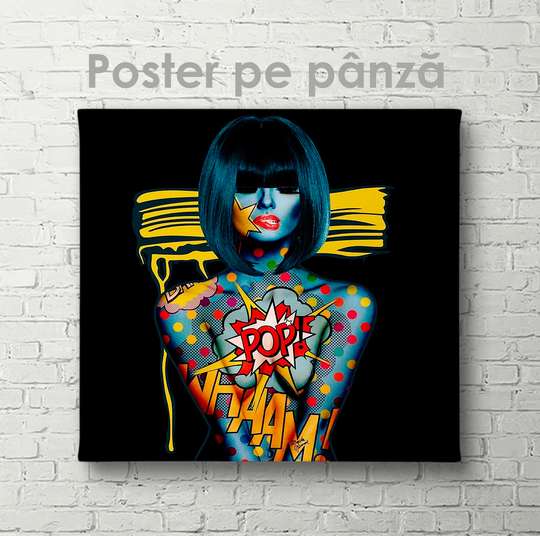 Poster - Artă pe corp, 40 x 40 см, Panza pe cadru