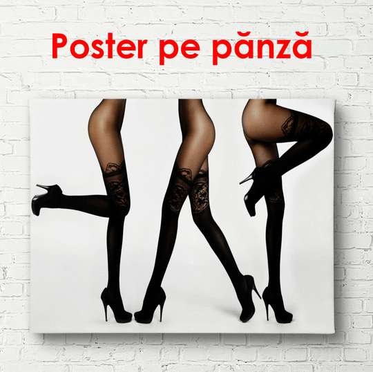 Постер - Стройные ножки, 90 x 60 см, Постер в раме, Ню