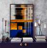 Poster - Bright decorative painting, 60 x 90 см, Framed poster on glass, Abstract