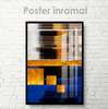 Poster - Pictură decorativă strălucitoare, 60 x 90 см, Poster inramat pe sticla, Abstracție