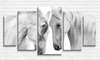 Модульная картина, Белые лошади, 206 x 115