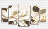 Modular picture, White flowers with brown leaves, 108 х 60