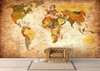 Wall Mural - Brown color map.