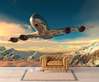 Wall Mural - Airplane in the mountains