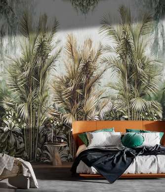 Wall Mural - Palm trees in the jungle