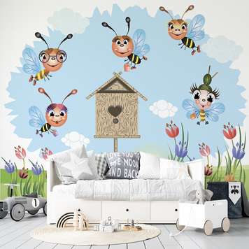 Wall Mural - Bees