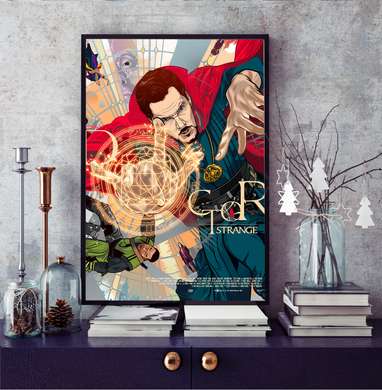 Poster - Doctor Strange, 30 x 45 см, Panza pe cadru, Pentru Copii