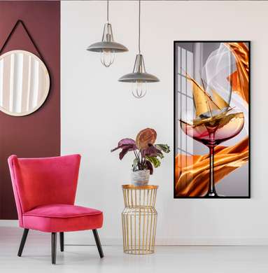 Poster - Sea in a glass, 30 x 60 см, Canvas on frame