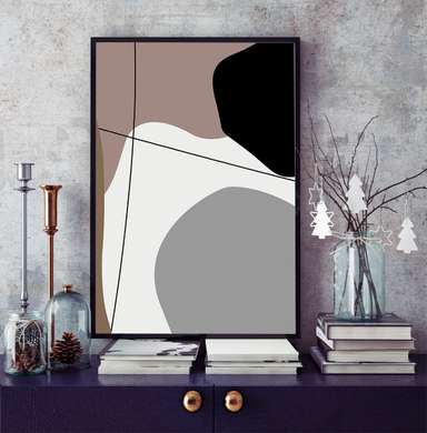 Poster - Minimalismul abstract 1, 30 x 45 см, Panza pe cadru, Abstracție