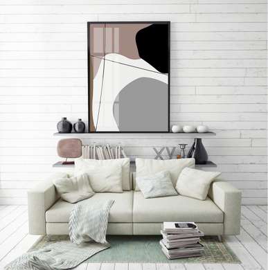 Постер - Абстрактный минимализм 1, 30 x 45 см, Холст на подрамнике, Абстракция