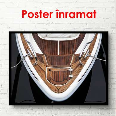Poster - Ship top view, 90 x 60 см, Framed poster, Transport